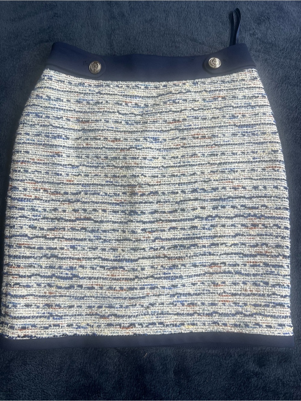White House Black Market Tweed Mix Boot Skirt size 0